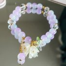 Korean New Lily of the Valley Flower Bracelet For Women Purple Green Blue Model 13