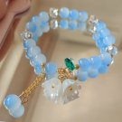 Korean New Lily of the Valley Flower Bracelet For Women Purple Green Blue Model 7
