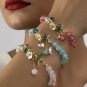Vedawas 3pcs/set Bohemian Handmade Colorful Beaded Flower Bracelet Vintage Model 3pcs