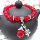 Natural Crystal Bracelets Chalcedony Stone Bracelet Women Ethnic Style Ladies Model omf30
