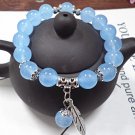 Natural Crystal Bracelets Chalcedony Stone Bracelet Women Ethnic Style Ladies Model omf17