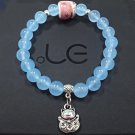 Natural Crystal Bracelets Chalcedony Stone Bracelet Women Ethnic Style Ladies Model omf14