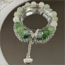 Butterfly Star Moon Flower Pendant Glazed Bracelet with Colorful Beads Beauty Model Style R