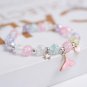 Makersland Sweet Bead Bracelet For Children Women Cute Flower Pendant Bracelets Model bracelet