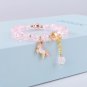 Makersland Cute Popcorn beads Bracelet Friendship Glass Bracelets For Girls Model White