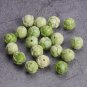 10pcs Flower Carving Shape Round 10mm Artificial Coral Loose Beads For Jewelry Model Orange