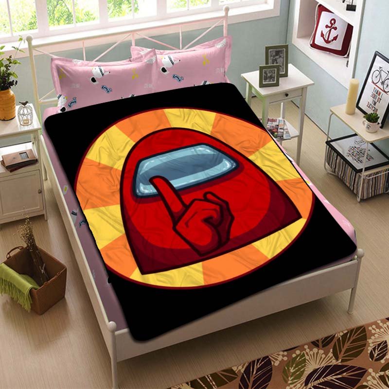 Among Us Fleece Blanket Bedroom Set