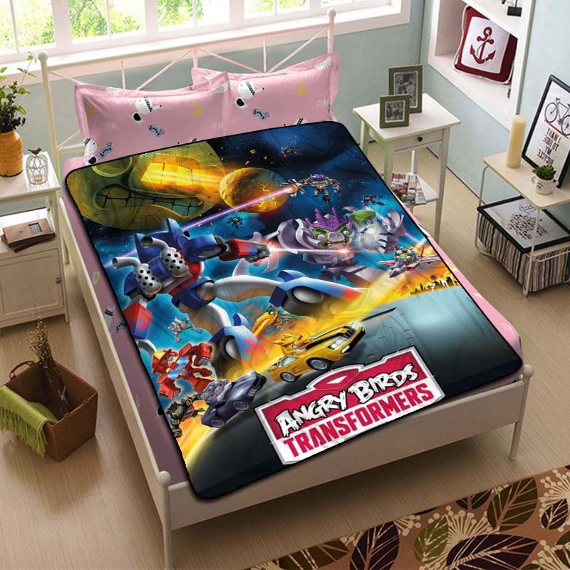 Angry Birds Transformers Blanket Beddding Set