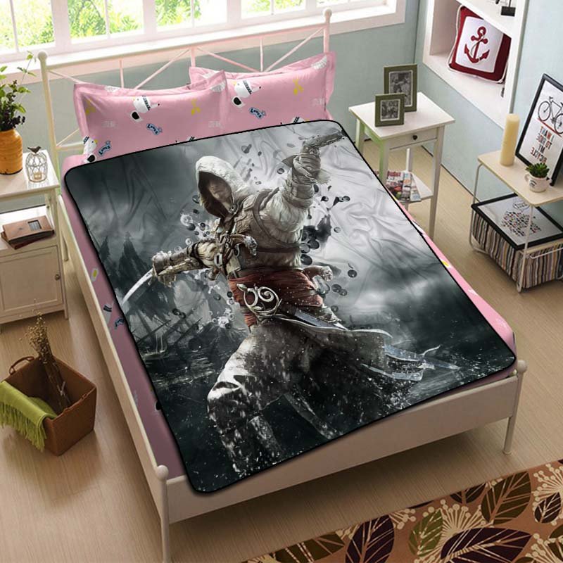 Assassin's Creed Blanket Fleece Bedroom Decoration