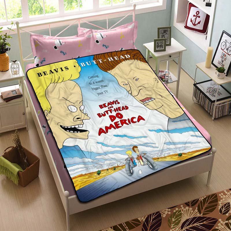 Beavis and Butt-Head Throw Blanket Bed Fleece