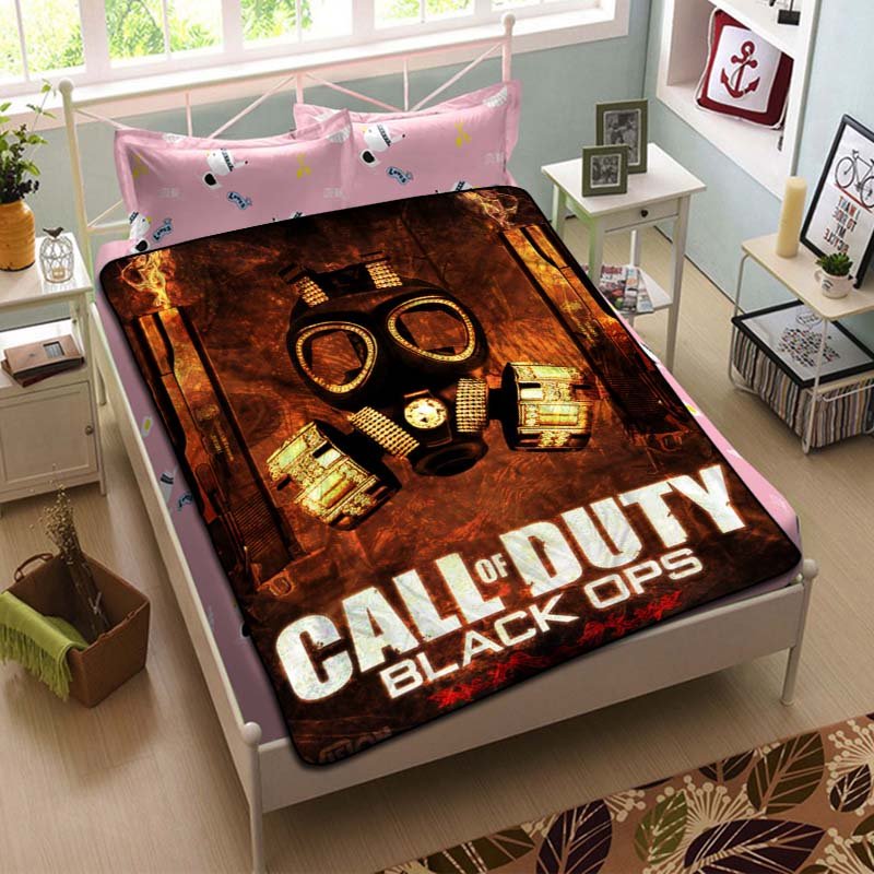 Call of Duty Black Ops Blanket Fleece Bedroom Decoration