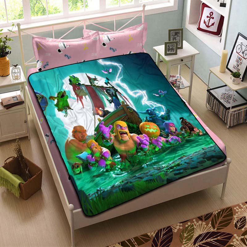 Clash of Clans Fleece Blanket Bedroom Set