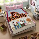 F Is for Family Fleece Blanket Bedroom Set