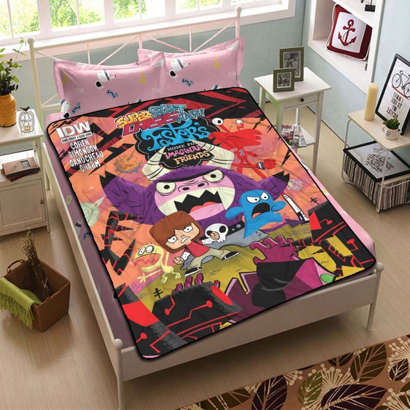 Foster's Home for Imaginary Friends Fleece Blanket Bedroom Set