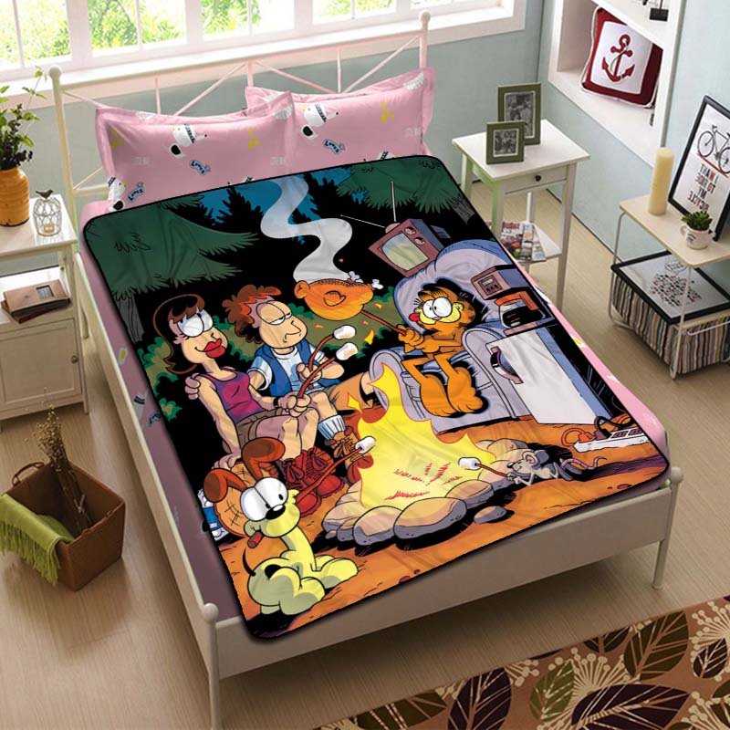 Garfield Characters Blanket Beddding Set
