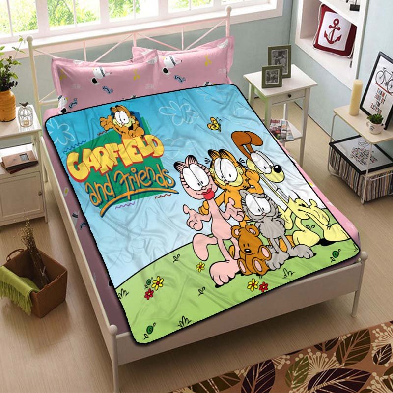 Garfield Characters Blanket Plush Bedroom Throw