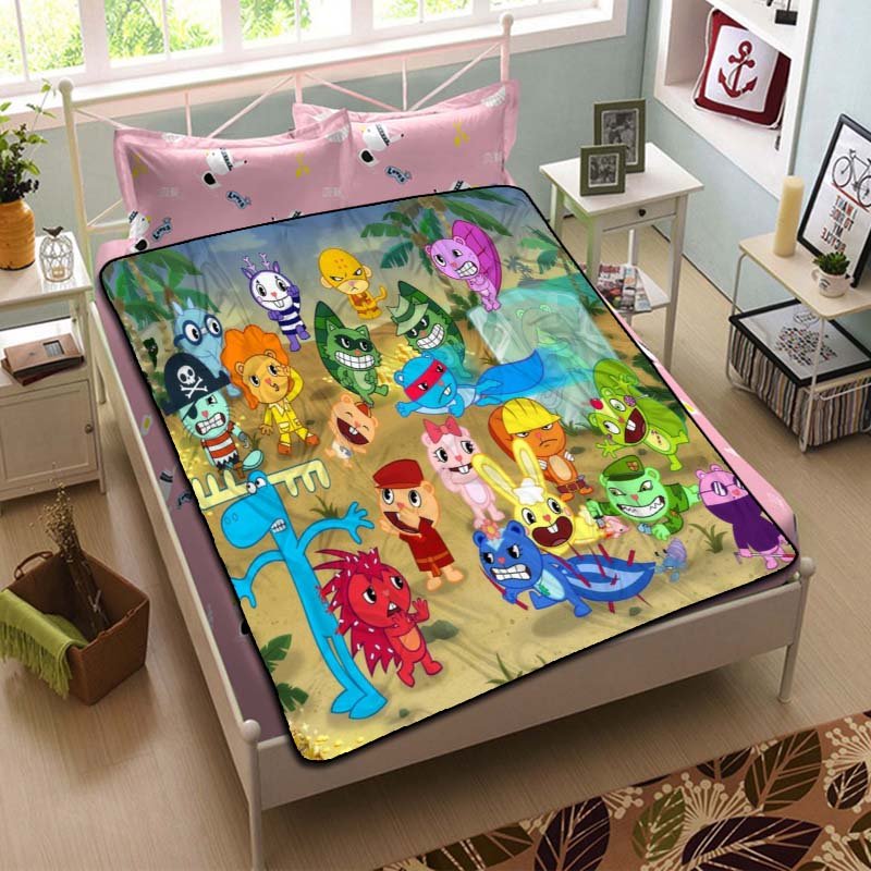 Happy Tree Friends Blanket Beddding Set