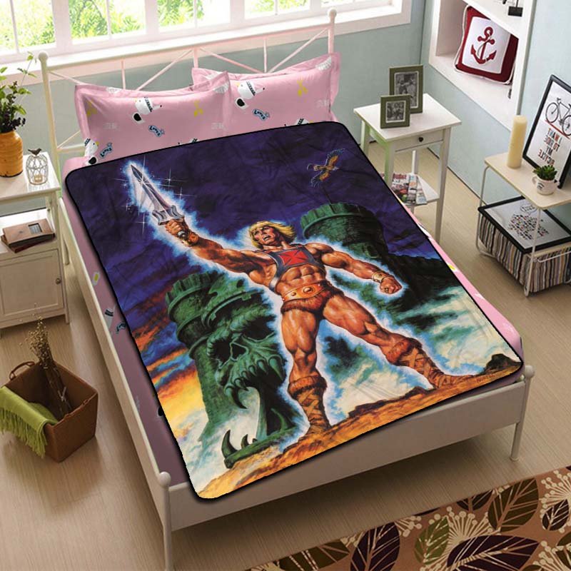 He Man and the Masters of the Universe Throw Blanket Bed Fleece
