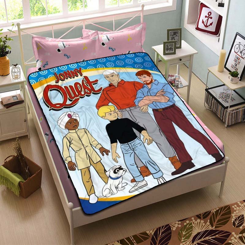 Jonny Quest Cartoon Blanket Beddding Set