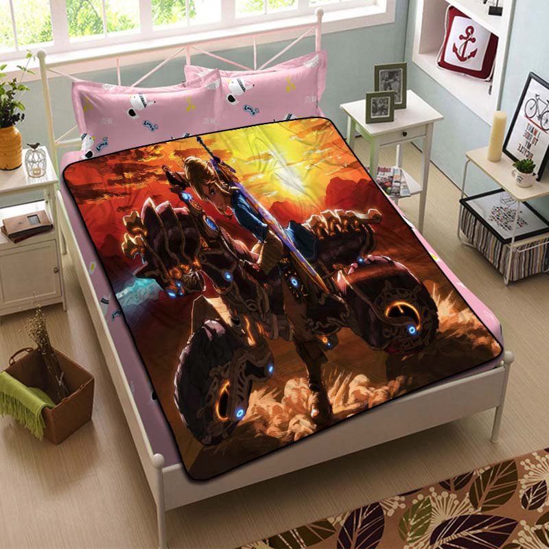 The Legend of Zelda Ocarina Of Time Fleece Blanket Bedroom Set