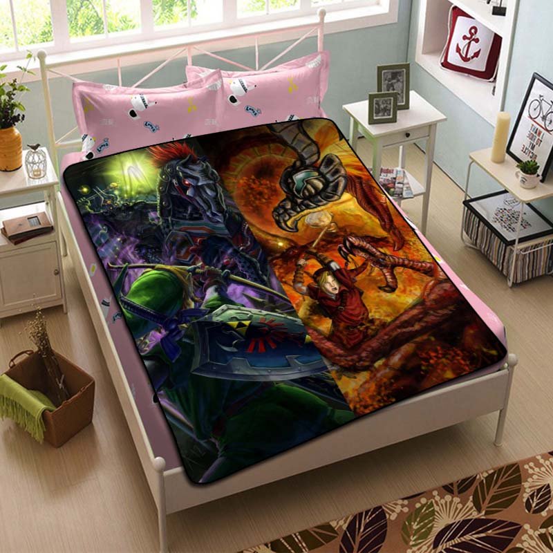 The Legend of Zelda Cartoon Throw Blanket Bed Fleece