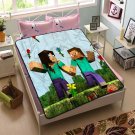 Minecraft Steve Throw Blanket Bed Fleece