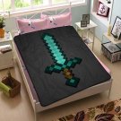 Minecraft Sword Fleece Blanket Bedroom Set