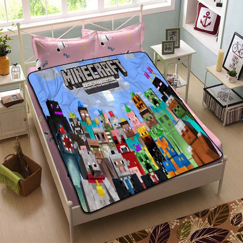 Minecraft Xbox 360 Blanket Plush Bedroom Throw