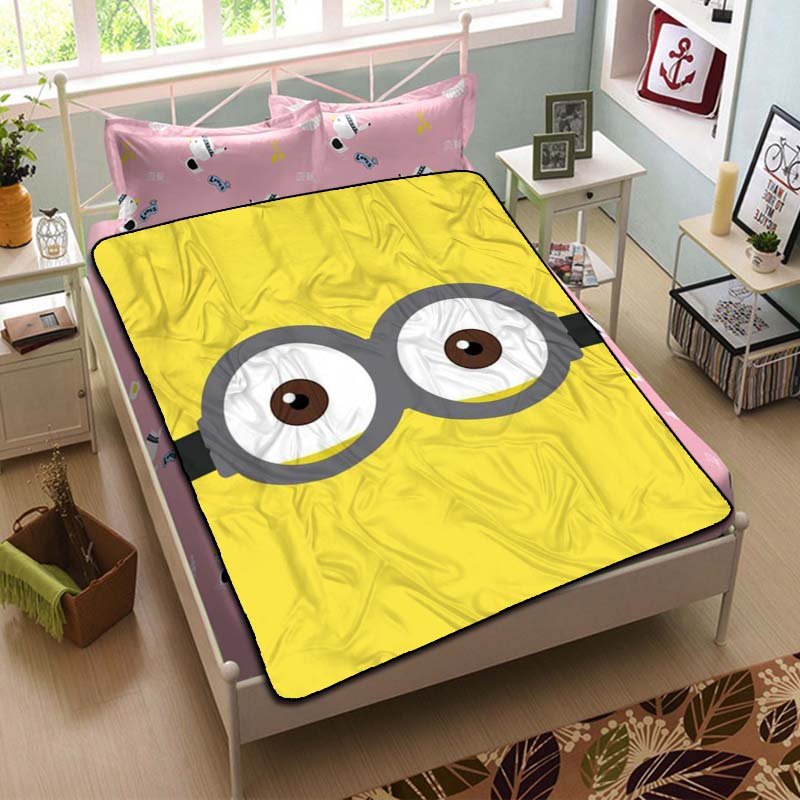 Minion Fleece Blanket Bedroom Set