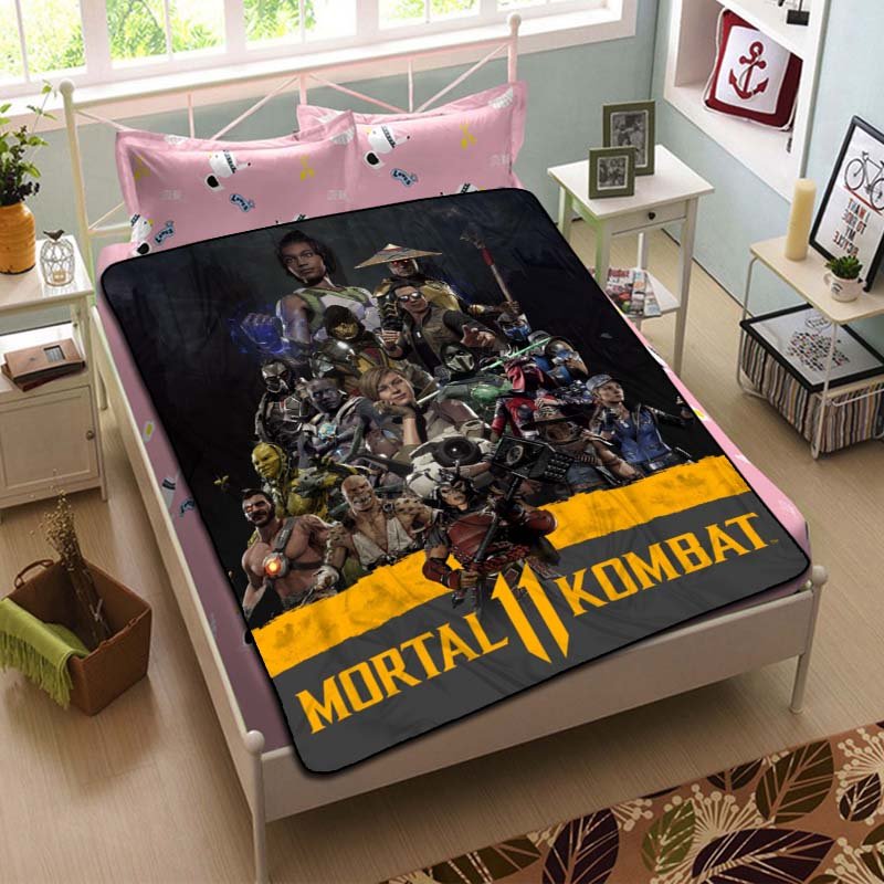 Mortal Kombat Characters Fleece Blanket Bedroom Set