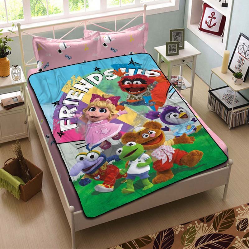 Muppet Babies Throw Blanket Bed Fleece