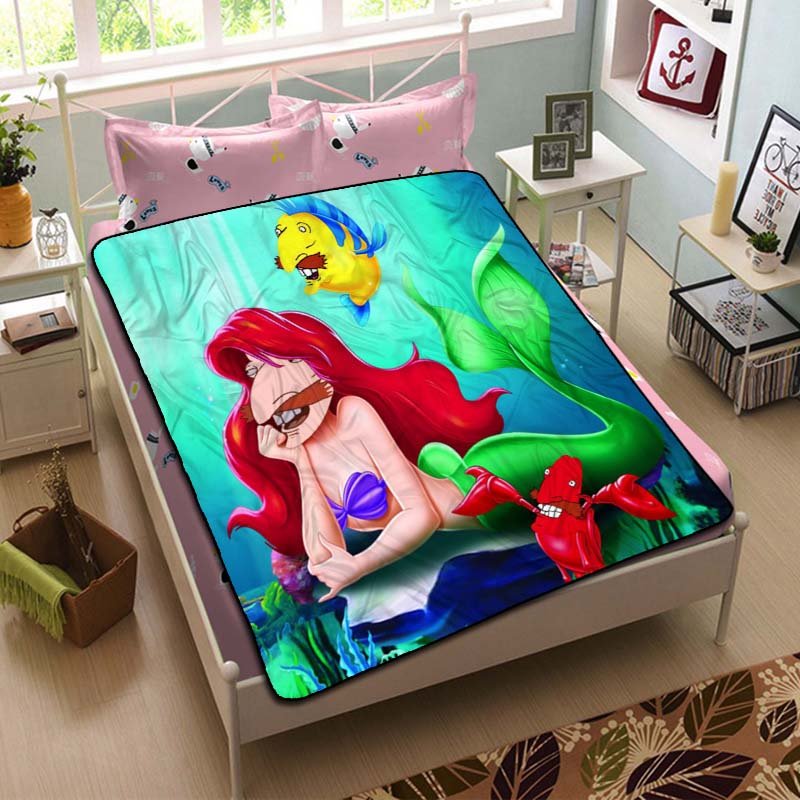 Nigel Thornberry Mermaid Fleece Blanket Bedroom Set