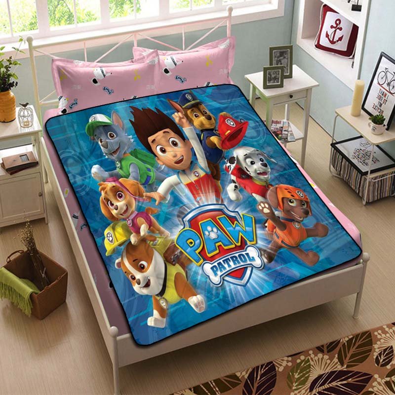 PAW Patrol Cartoon Blanket Fleece Bedroom Decoration