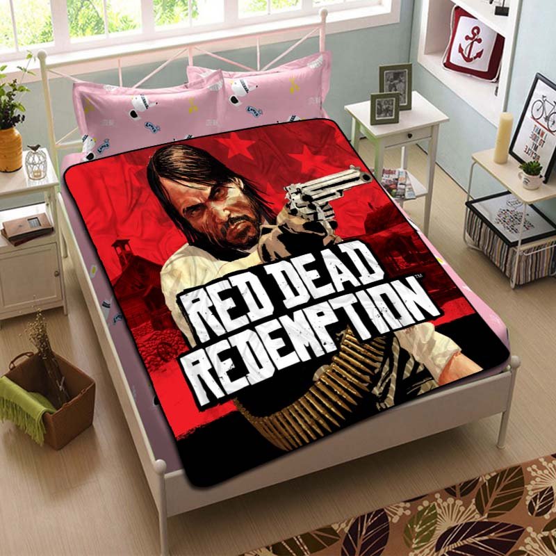 Red Dead Redemption Blanket Beddding Set