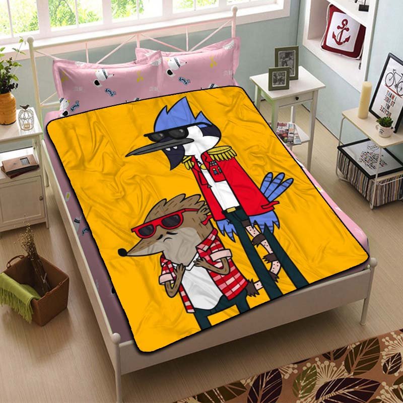 Regular Show Cartoon Blanket Plush Bedroom Throw