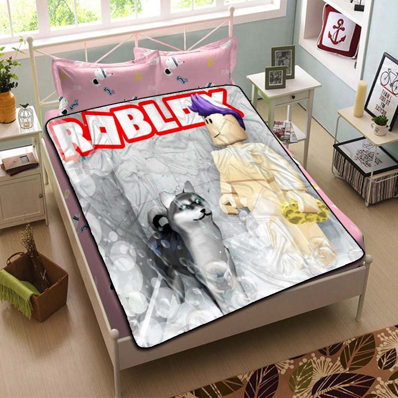 Roblox Shower Blanket Fleece Bedroom Decoration