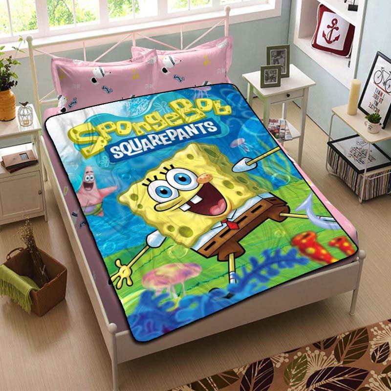 SpongeBob SquarePants Fleece Blanket Bedroom Set