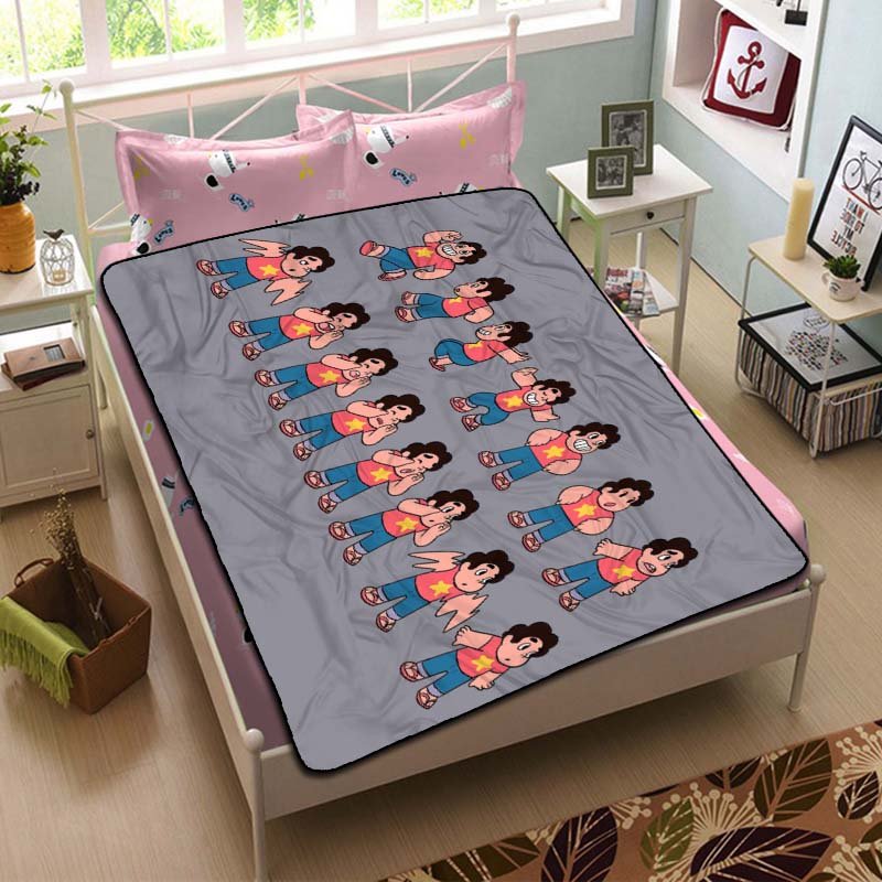 Steven Universe Patterns Fleece Blanket Bedroom Set