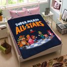 Super Mario Cartoon Fleece Blanket Bedroom Set