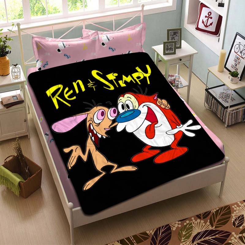 The Ren & Stimpy Show Fleece Blanket Bedroom Set