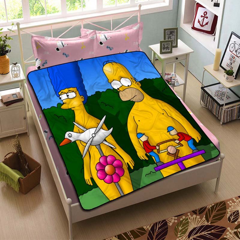 The Simpsons Funny Blanket Fleece Bedroom Decoration