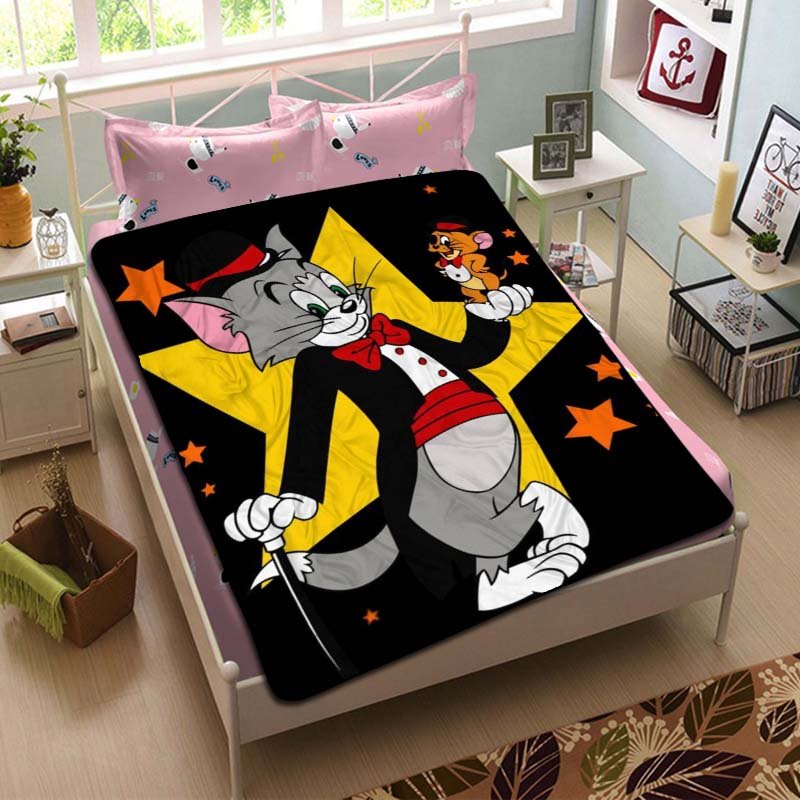 Tom and Jerry Fleece Blanket Bedroom Set