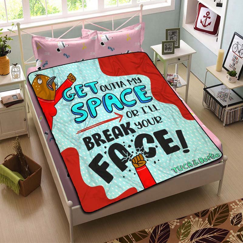 Tuca & Bertie Throw Blanket Bed Fleece