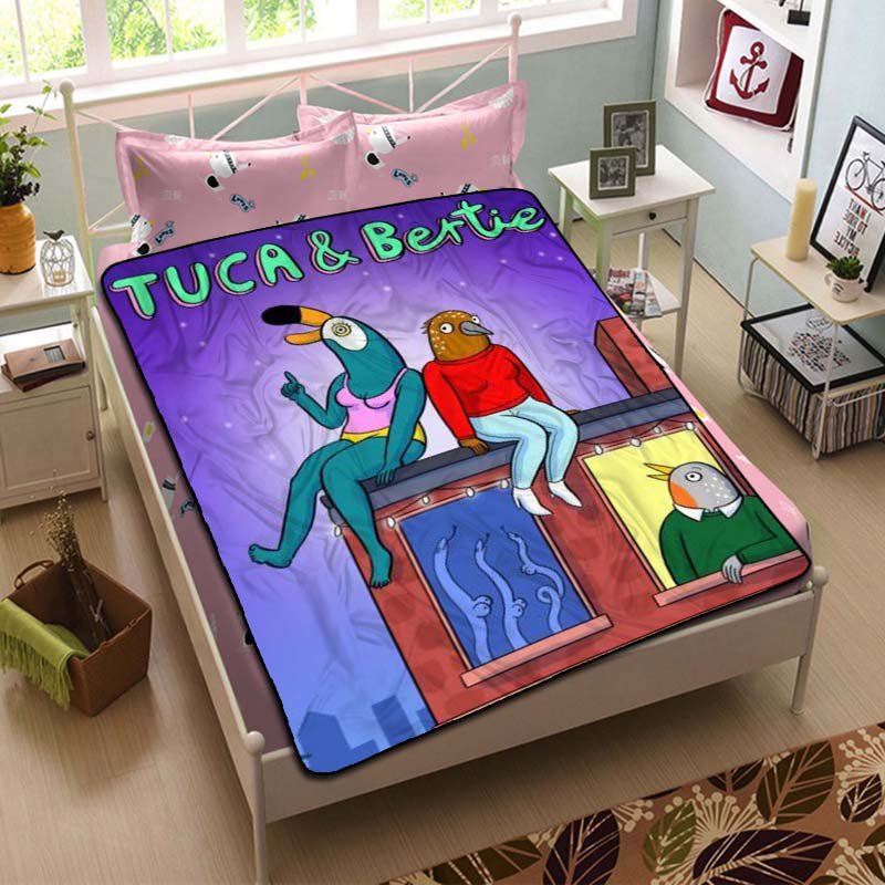 Tuca & Bertie Cartoon Blanket Fleece Bedroom Decoration