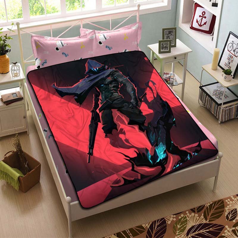 Valorant Omen Fleece Blanket Bedroom Set