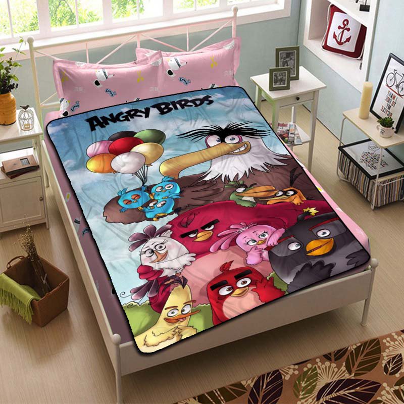Angry Birds Fleece Blanket Bedroom Set
