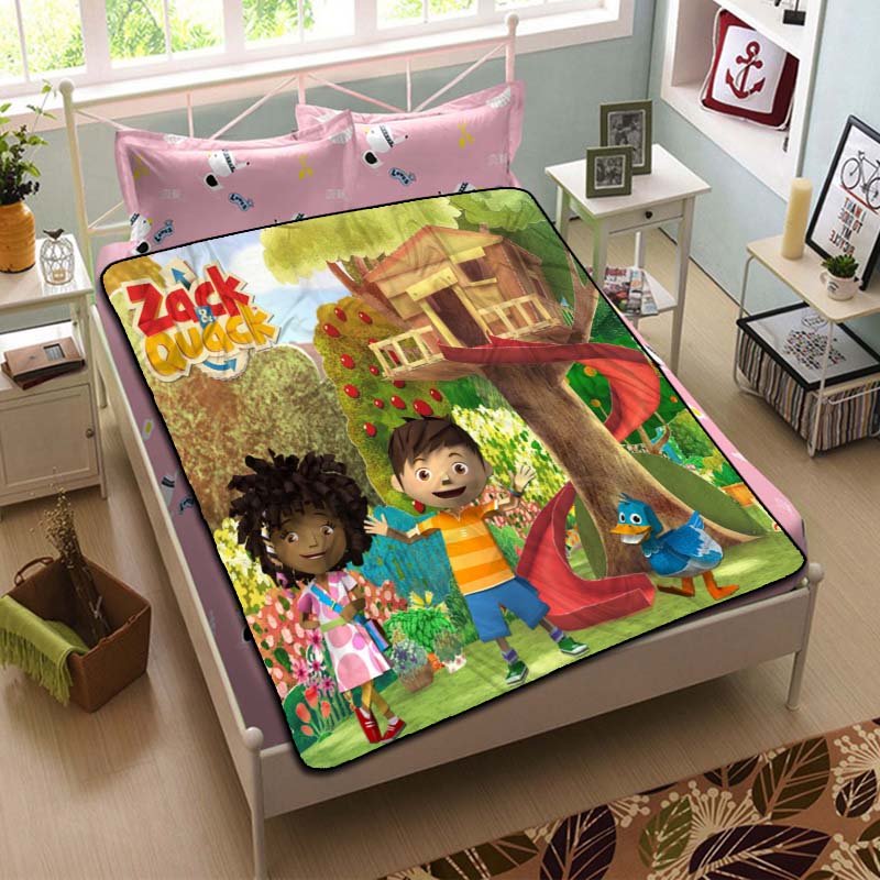 Zack & Quack Blanket Fleece Bedroom Decoration