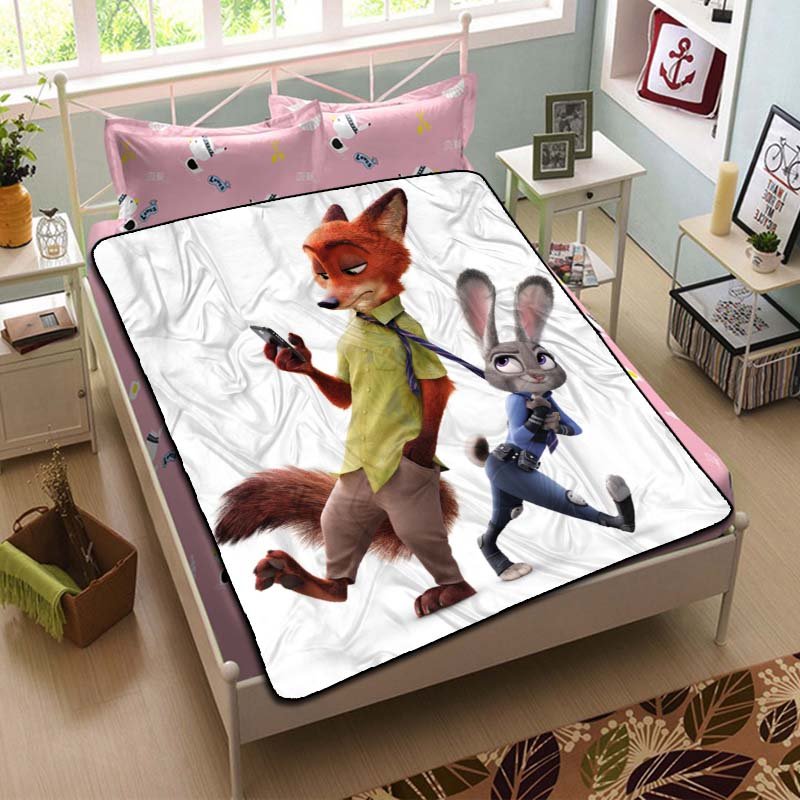 Zootopia Fleece Blanket Bedroom Set