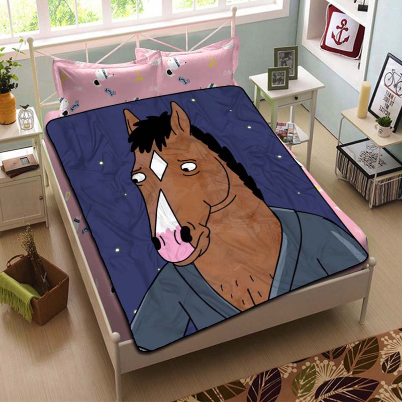 BoJack Horseman Cartoon Blanket Plush Bedroom Throw