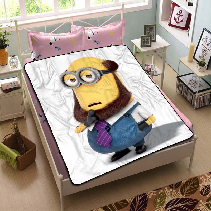 Minion Throw Blanket Bed Fleece